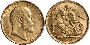 1 Соверен Австралія (1788 - 1939) Золото Едвард VII (1841-1910)