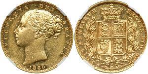 1 Соверен Австралія (1788 - 1939) Золото Вікторія (1819 - 1901)