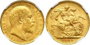 1 Соверен Австралія (1788 - 1939) Золото Едвард VII (1841-1910)