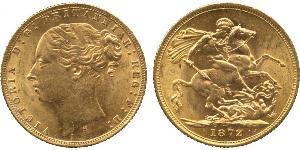 1 Соверен Австралія (1788 - 1939) Золото Вікторія (1819 - 1901)