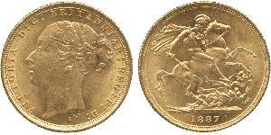 1 Соверен Австралія (1788 - 1939) Золото Вікторія (1819 - 1901)