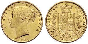 1 Соверен Австралія (1788 - 1939) Золото Вікторія (1819 - 1901)
