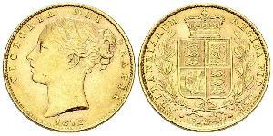 1 Соверен Австралія (1788 - 1939) Золото Вікторія (1819 - 1901)