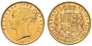 1 Соверен Австралія (1788 - 1939) Золото Вікторія (1819 - 1901)