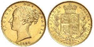 1 Соверен Австралія (1788 - 1939) Золото Вікторія (1819 - 1901)