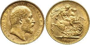 1 Соверен Австралія (1788 - 1939) Золото Едвард VII (1841-1910)
