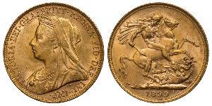 1 Соверен Австралія (1788 - 1939) Золото Вікторія (1819 - 1901)