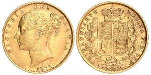 1 Соверен Австралія (1788 - 1939) Золото Вікторія (1819 - 1901)