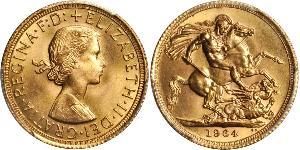 1 Соверен Велика Британія (1922-) Золото Єлизавета II (1926-2022)