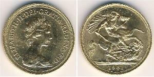 1 Соверен Велика Британія (1922-) Золото Вікторія (1819 - 1901)