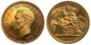 1 Соверен Велика Британія (1922-) Золото Георг VI (1895-1952)