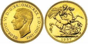 1 Соверен Велика Британія (1922-) Золото Георг VI (1895-1952)