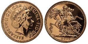 1 Соверен Велика Британія  Золото Єлизавета II (1926-2022)