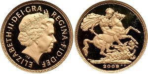 1 Соверен Велика Британія  Золото Єлизавета II (1926-2022)