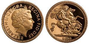 1 Соверен Велика Британія  Золото Єлизавета II (1926-2022)
