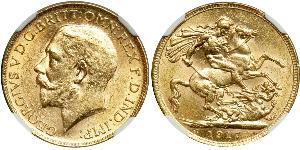 1 Соверен Канада Золото Георг V (1865-1936)