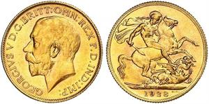 1 Соверен Південно-Африканська Республіка (1910 - ) Золото Георг V (1865-1936)