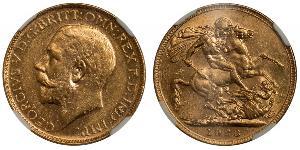1 Соверен Південно-Африканська Республіка (1910 - ) Золото Георг V (1865-1936)