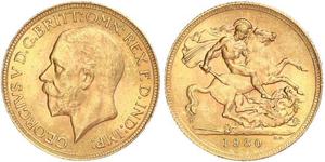 1 Соверен Південно-Африканська Республіка (1910 - ) Золото Георг V (1865-1936)