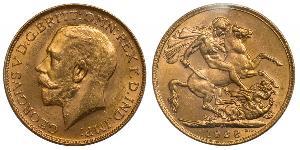 1 Соверен Південно-Африканська Республіка (1910 - ) Золото Георг V (1865-1936)