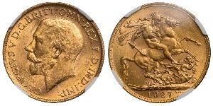 1 Соверен Південно-Африканська Республіка (1910 - ) Золото Георг V (1865-1936)