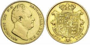 1 Соверен Соединённое королевство Великобритании и Ирландии (1801-1922) Золото Вильгельм IV (1765-1837)