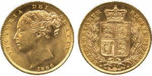 1 Соверен Сполучене королівство Великобританії та Ірландії (1801-1922) Золото Вікторія (1819 - 1901)