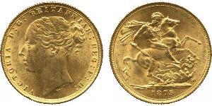 1 Соверен Сполучене королівство Великобританії та Ірландії (1801-1922) Золото Вікторія (1819 - 1901)