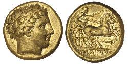 1 Stater Macedonian Kingdom (800BC-146BC) Gold Philip II of Macedon (382 BC - 336 BC)