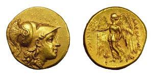 1 Статер Македонское  царство (800BC-146BC) Золото Александр Македонский (356BC-323BC)