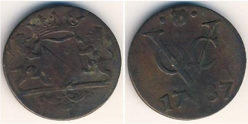 1 Стивер Республика Соединённых провинций (1581 - 1795) Медь 