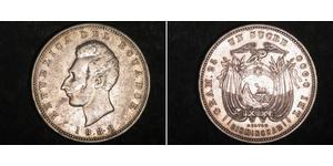 1 Сукре Еквадор (1830 - ) Срібло Антоніо Хосе де Сукре (1795 - 1830)