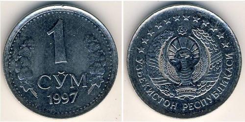 1 Сум Узбекістан (1991 - ) Нікель/Залізо 