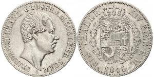 1 Талер Duchy of Mecklenburg-Schwerin (1352-1918) Серебро Фридрих Франц II (великий герцог Мекленбург-Шверина)