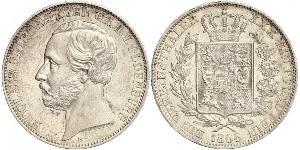 1 Талер Grand Duchy of Oldenburg (1814 - 1918) Серебро Пётр II Ольденбургский (1827 - 1900)