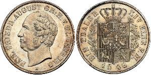 1 Талер Grand Duchy of Oldenburg (1814 - 1918) Серебро Август I (великий герцог Ольденбургский)