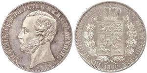 1 Талер Grand Duchy of Oldenburg (1814 - 1918) Серебро Пётр II Ольденбургский (1827 - 1900)
