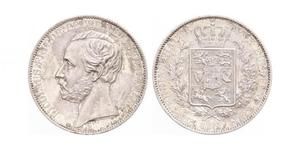 1 Талер Grand Duchy of Oldenburg (1814 - 1918) Серебро Пётр II Ольденбургский (1827 - 1900)