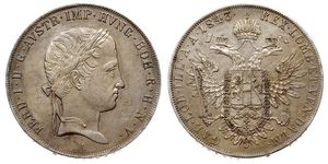 1 Талер Австрийская империя (1804-1867) Серебро Ferdinand I of Austria (1793 - 1875)