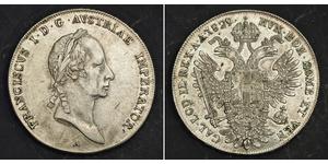 1 Талер Австрийская империя (1804-1867) Серебро Francis II, Holy Roman Emperor (1768 - 1835)