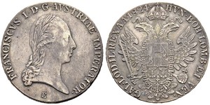 1 Талер Австрийская империя (1804-1867) Серебро Francis II, Holy Roman Emperor (1768 - 1835)