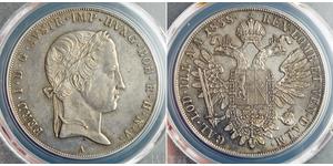 1 Талер Австрийская империя (1804-1867) Серебро Ferdinand I of Austria (1793 - 1875)