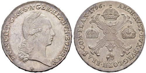 1 Талер Австрийская империя (1804-1867) Серебро Francis II, Holy Roman Emperor (1768 - 1835)