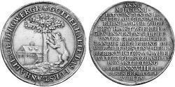 1 Талер Ангальт-Бернбург (1603 - 1863) Серебро Victor Amadeus, Prince of Anhalt-Bernburg (1634 – 1718)