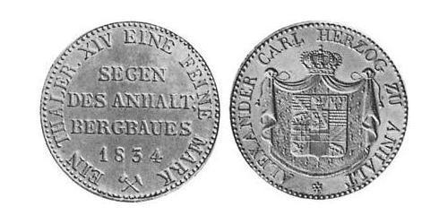 1 Талер Ангальт-Бернбург (1603 - 1863) Серебро null