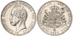 1 Талер Ангальт-Дессау (1603 -1863) Серебро Леопольд IV ,герцог Анхальта(1794 – 1871)