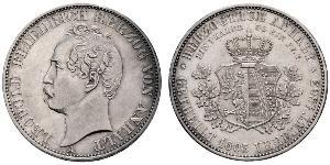 1 Талер Ангальт-Дессау (1603 -1863) / Анхальт (1806 - 1918) Серебро Леопольд IV ,герцог Анхальта(1794 – 1871)