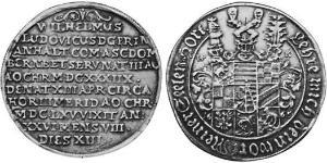 1 Талер Ангальт-Кётен (1603 -1853) Серебро 