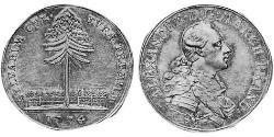 1 Талер Ансбах (княжество) (1398–1792) Серебро Charles Alexander, Margrave of Brandenburg-Ansbach (1736 – 1806)
