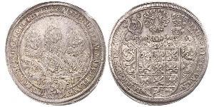 1 Талер Ансбах (княжество) (1398–1792) Серебро 